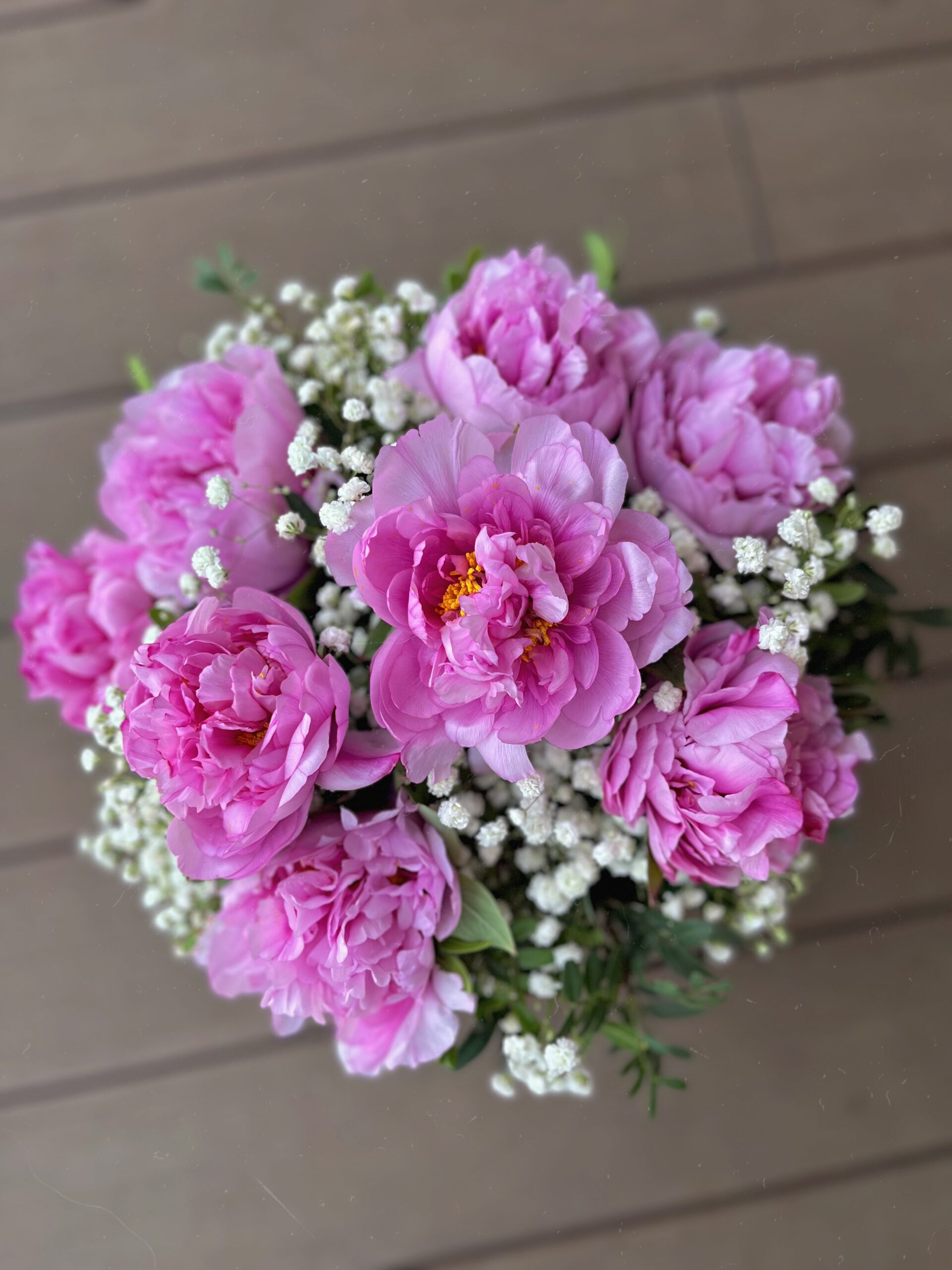 Bouquet de pivoines